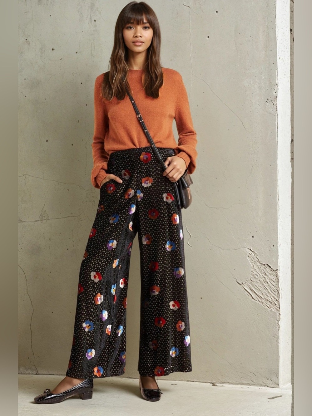Eva Franco Hepburn Pant - Elektra Pansey in Black Velvet